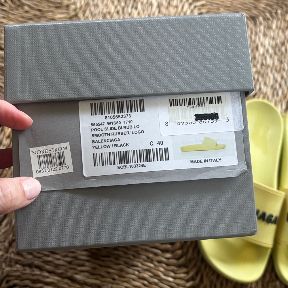 Balenciaga Bright Yellow Slides - Picture 2 of 4
